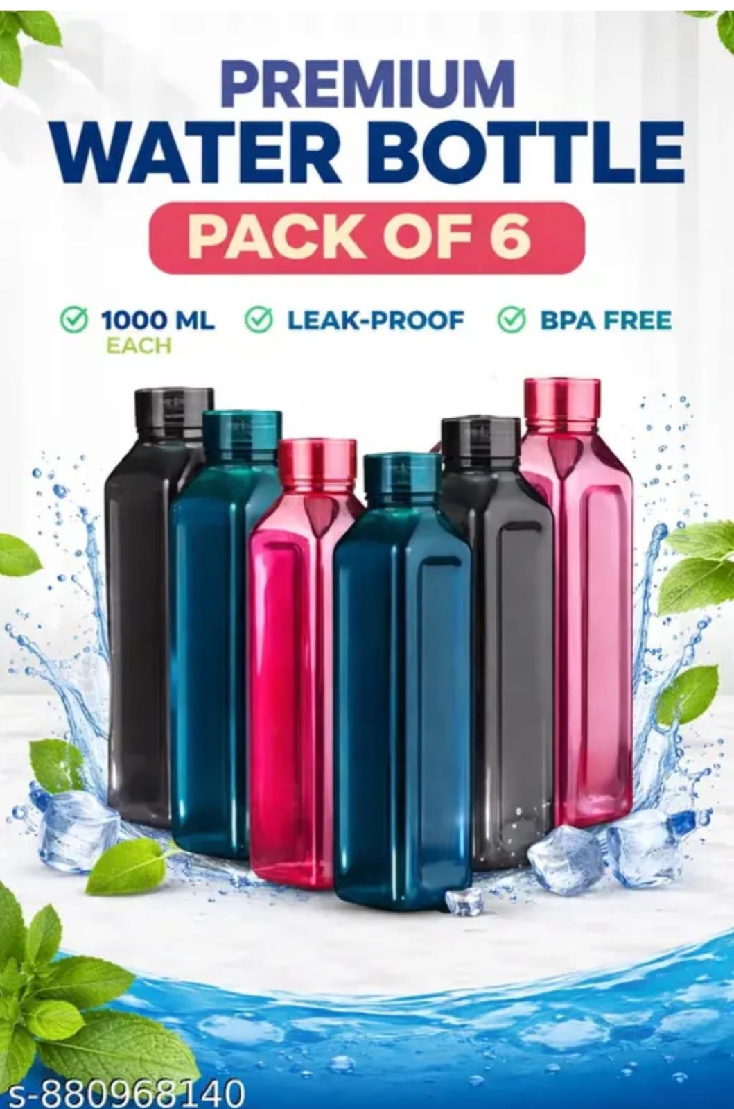 WhatsApp Image 2026-05-21 at 12.42.04 PM Bottle set of 6 fridge water pack plastics combo - Image 1
